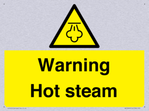Warning Hot steam